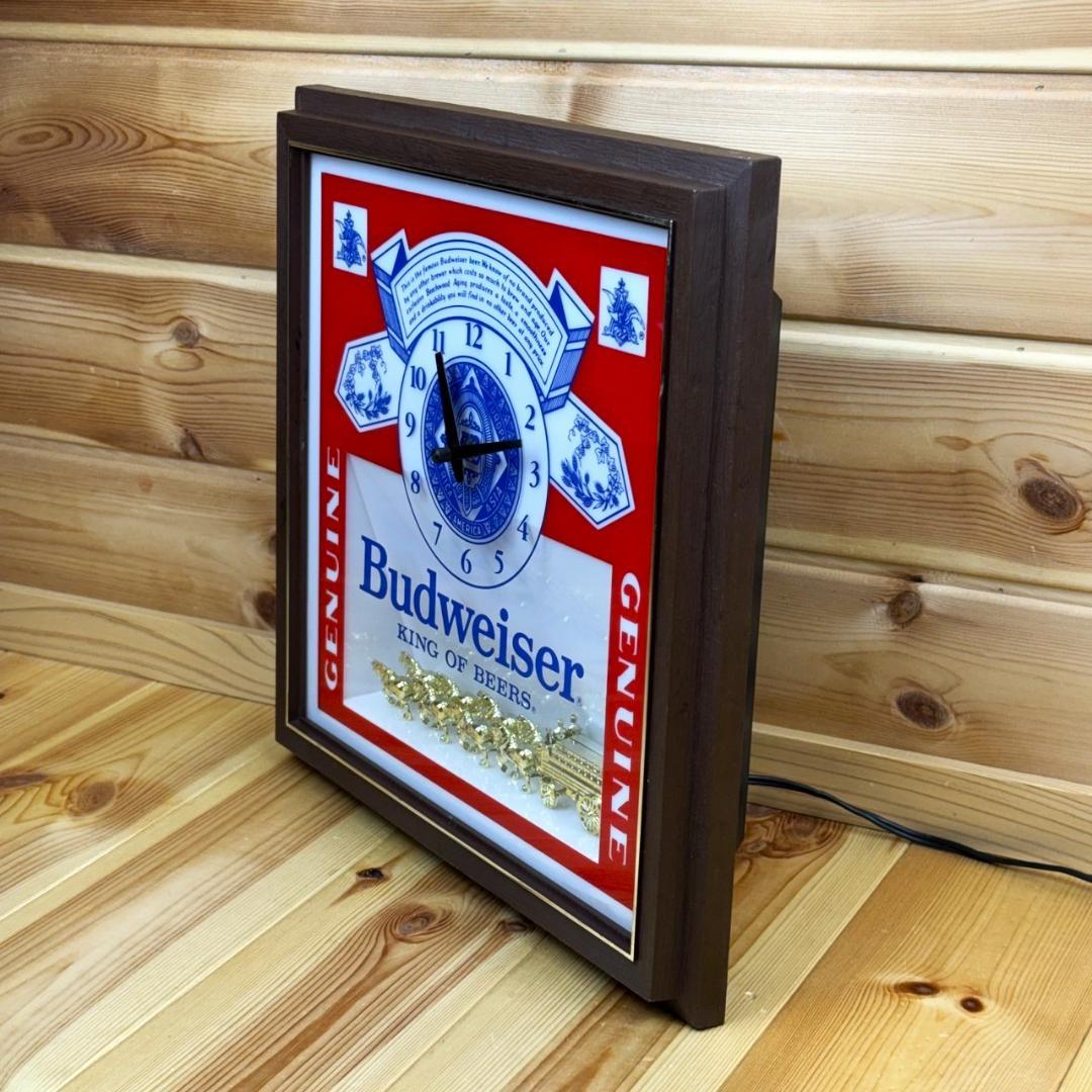 Budweiser バドワイザー ビンテージ 時計 壁掛け時計 ライト ビール