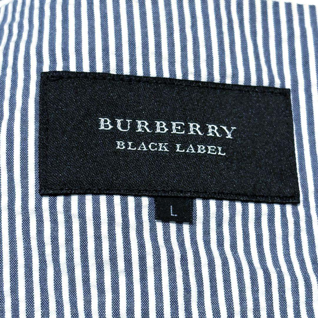 【美品】バーバリーBURBERRY BLACK LABEL ストライプジャケット