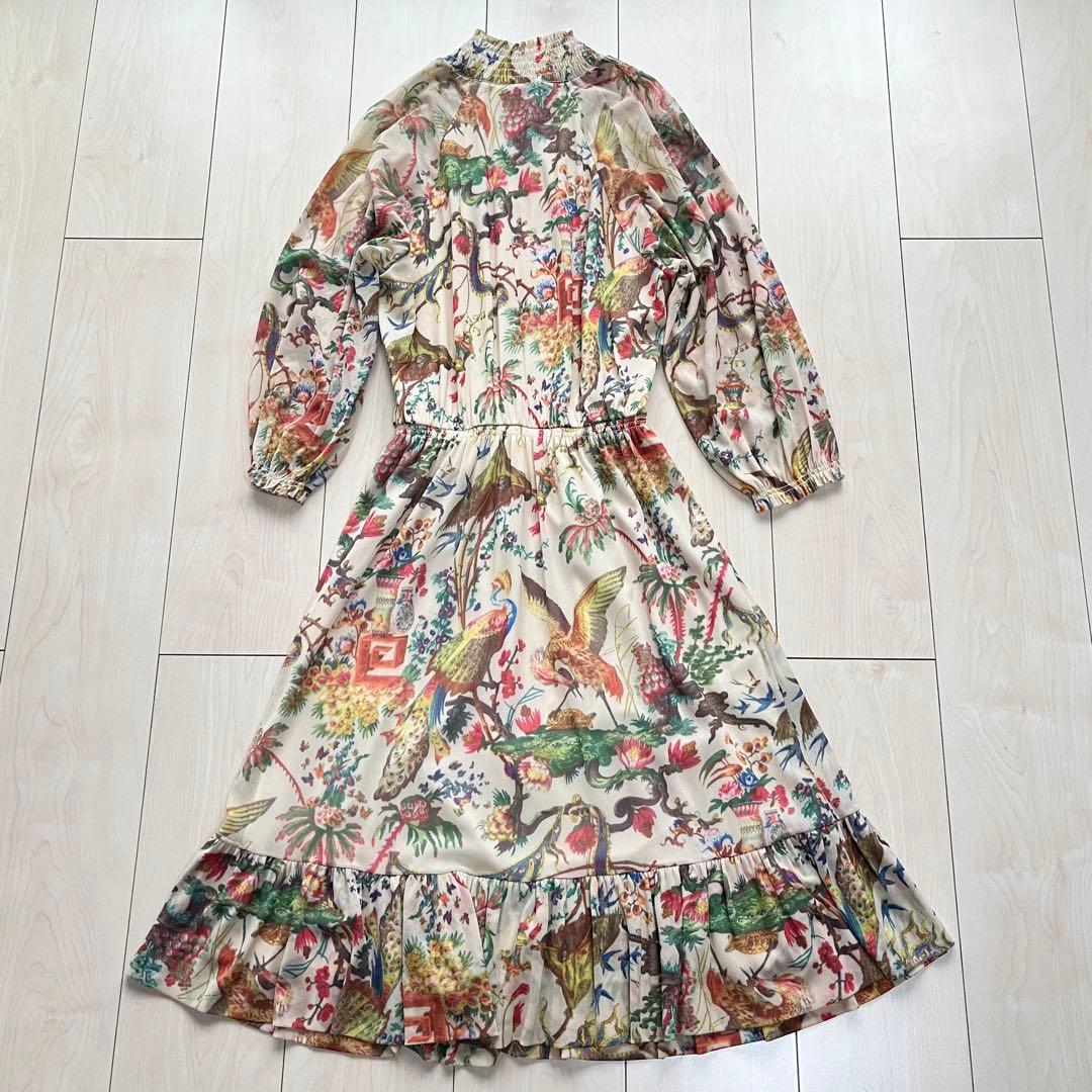 VIVIENNE TAM ヴィヴィアンタム 花柄 パワーネット ワンピース
