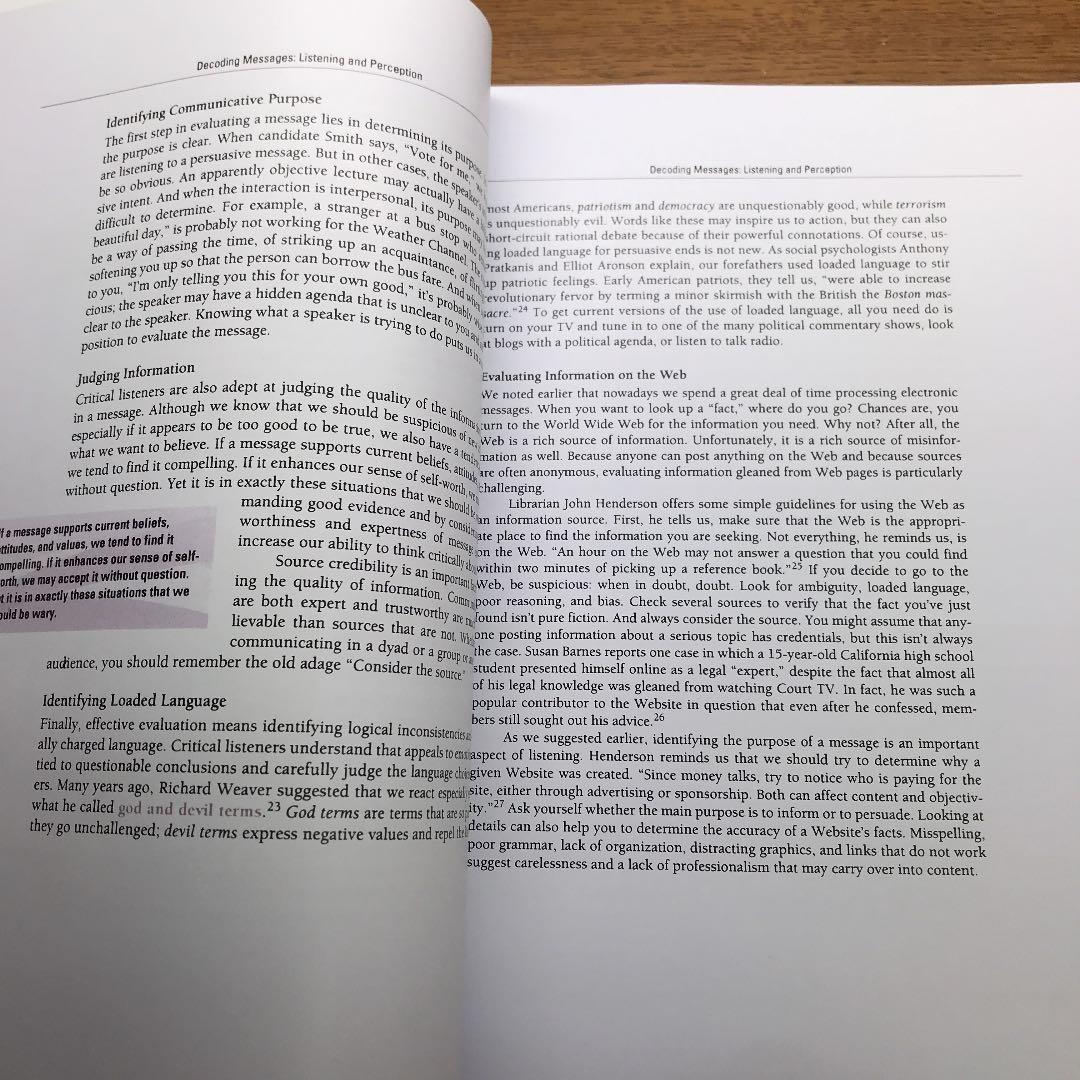 洋書 Thinking Through Communication