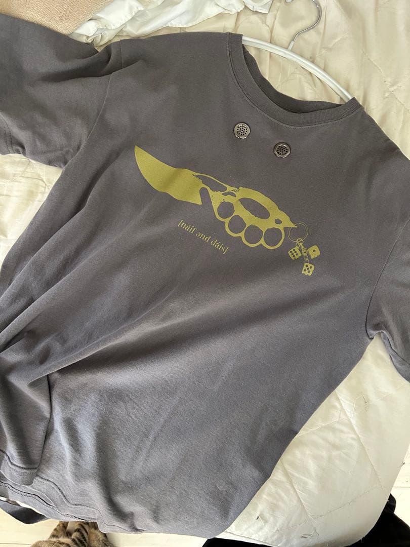 暇午後 himagogo グレー Tシャツ グラフィックプリント