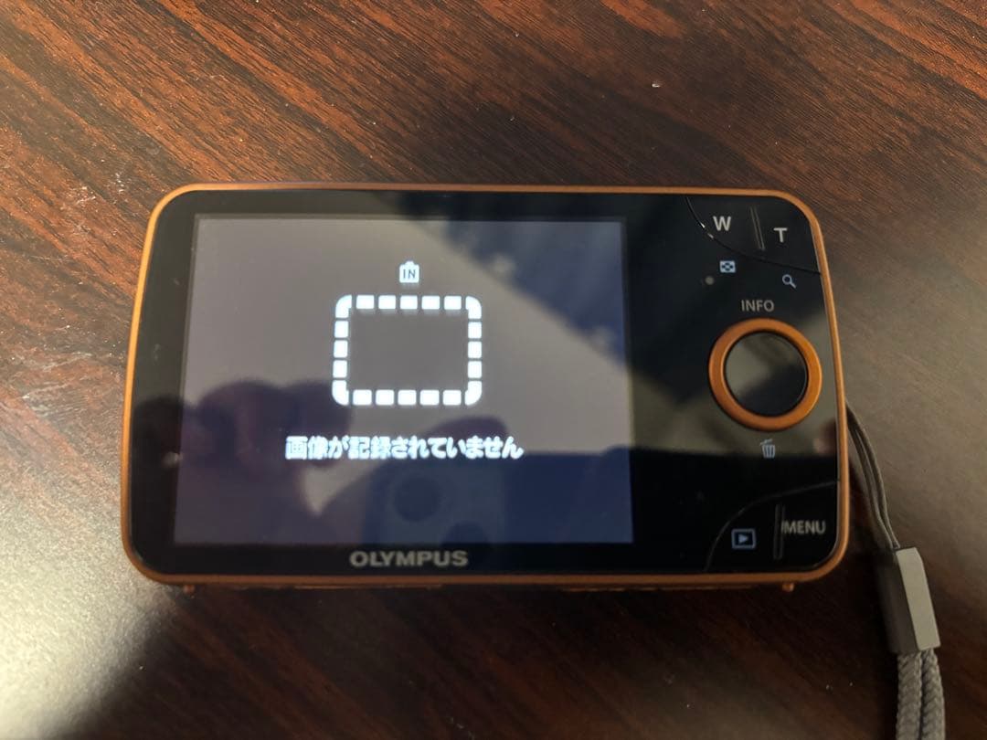 OLYMPUS コンパクトデジタルカメラ オレンジ