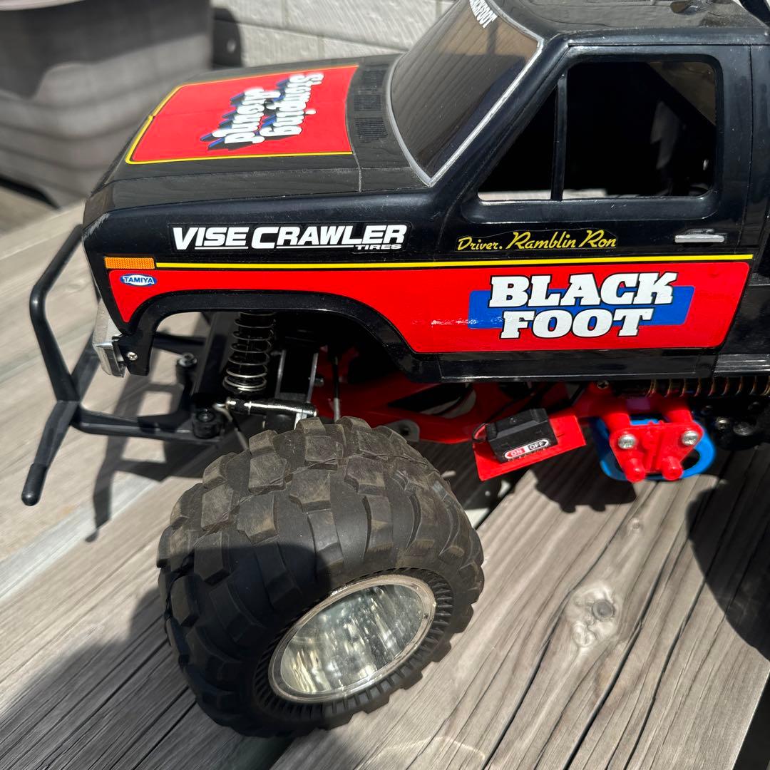 【ジャンク品】　ラジコンカー　タミヤ　ブラックフット