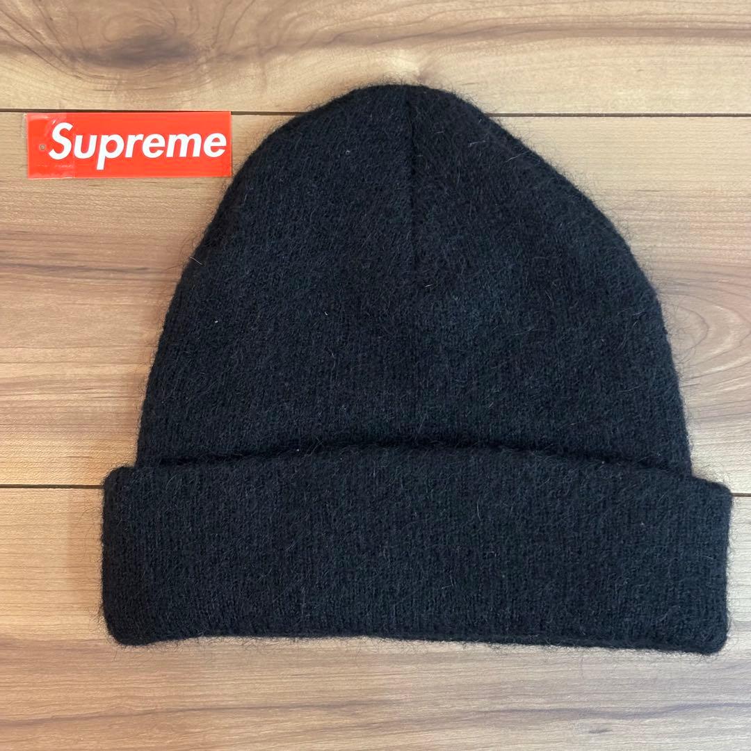 Mohair Beanie supreme ブラック黒