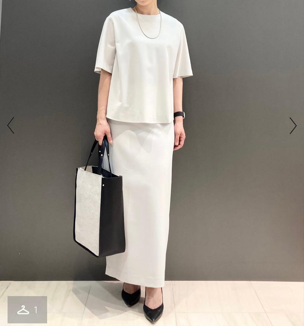 【新品未使用】セオリーリュクス スカート ロング 白 オフィス 春