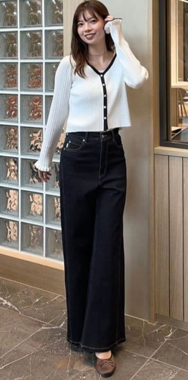 【新品】リリアンカラット　バイカラーニットアンサンブル