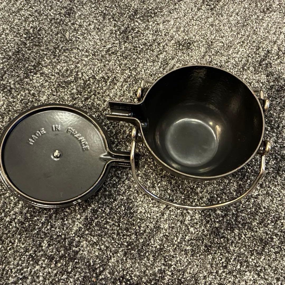 STAUB 鋳鉄製 小型やかん 黒