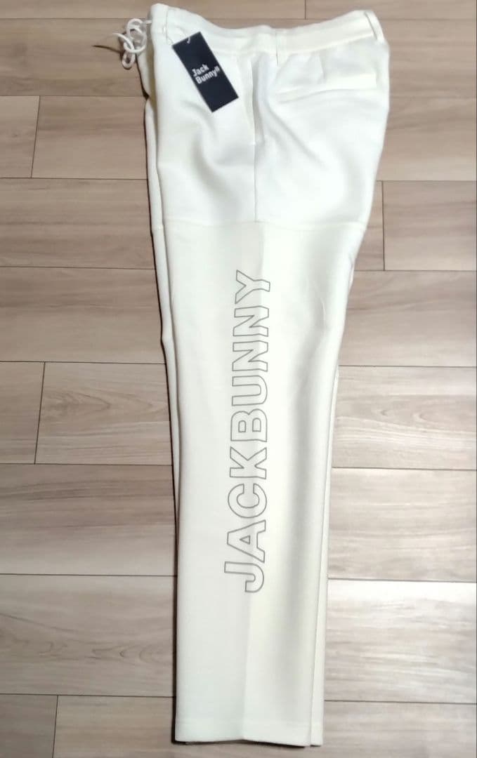✩新品未使用☆Jack Bunny!!ジョガーパンツ ホワイトサイズ5ストレッチ