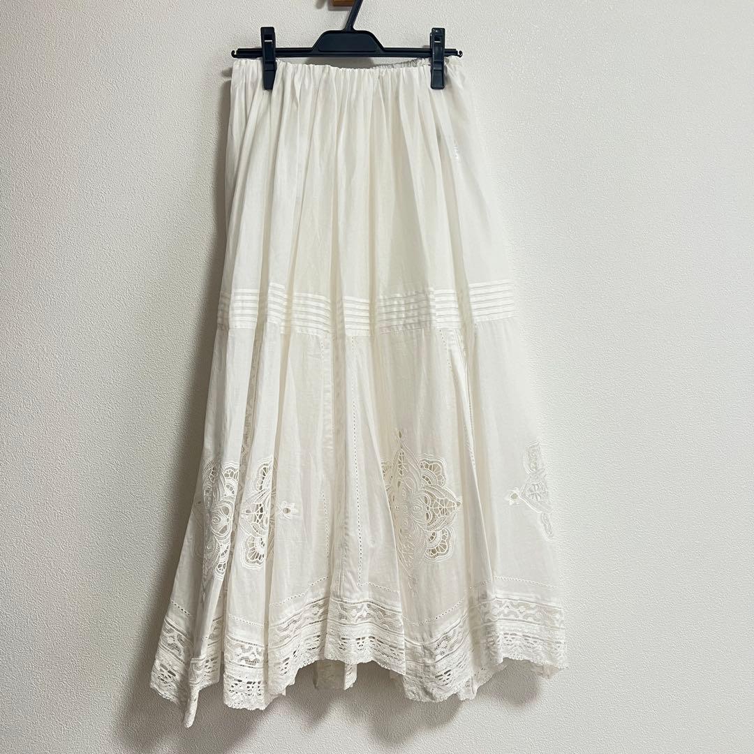 tae1230！新品　25AW IENA コットンレーススカート　36