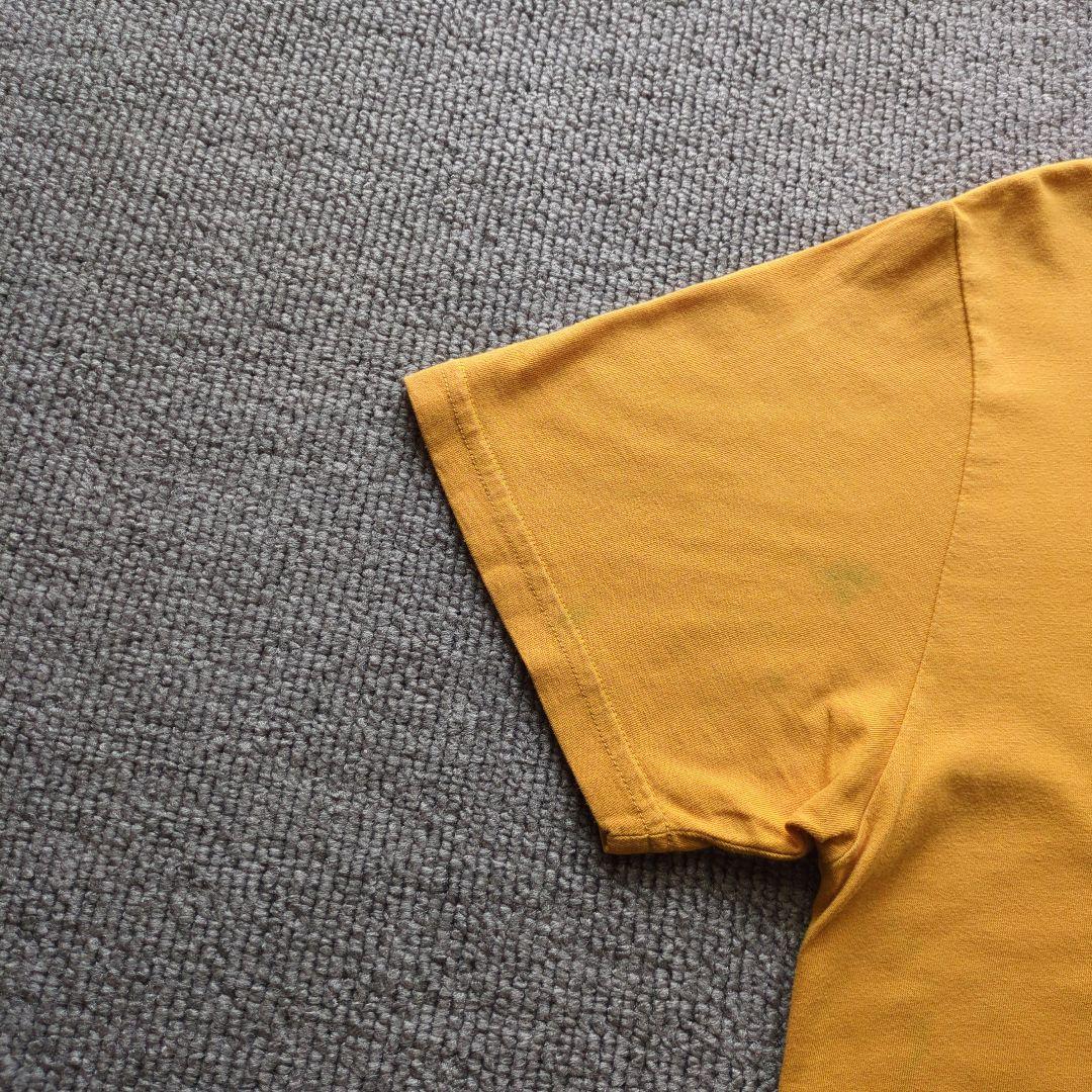 希少カラークロムハーツポケットTシャツSマスタードイエローバックプリントUSA製