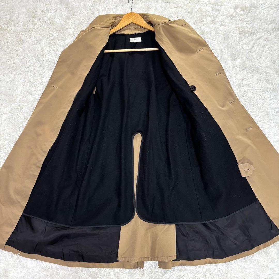 【美品✨】HYKE トレンチコート ライナー付き ベルト 2WAY ベージュ Ｌ