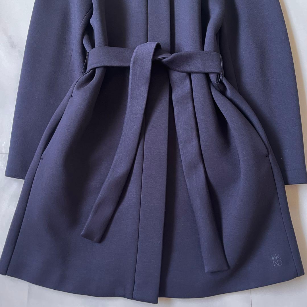 Max Mara WEEKEND スキューバジャージーミディコート LL ベルト