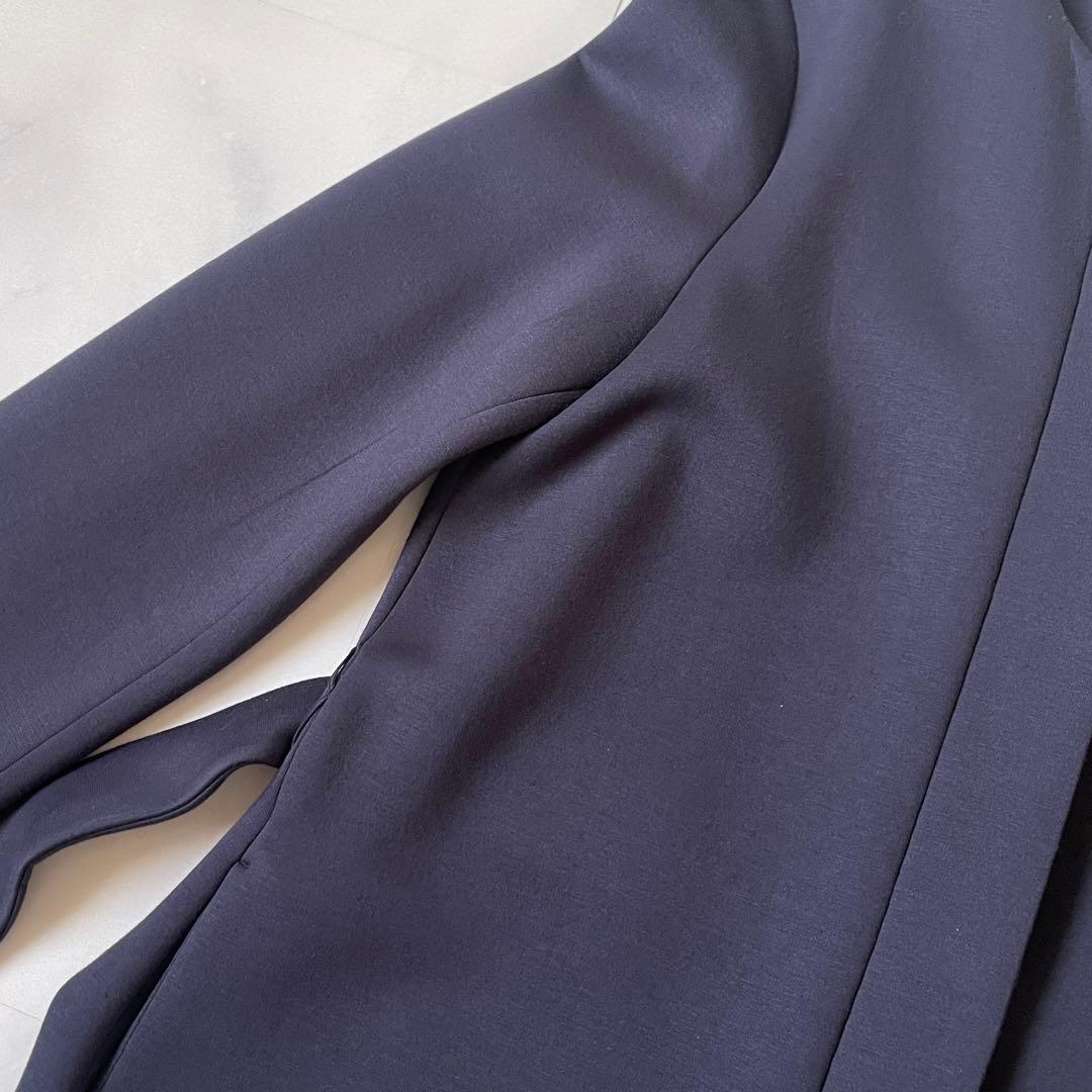 Max Mara WEEKEND スキューバジャージーミディコート LL ベルト