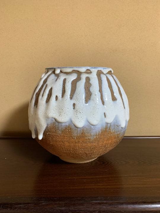 萩焼　壺　花瓶　骨董品　古美術品　焼物