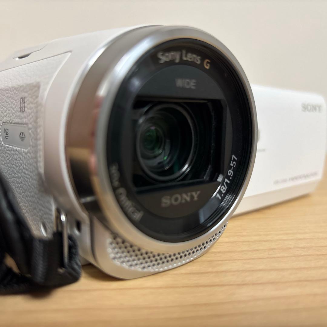 【美品】SONY HDR-CX680 ホワイト 64GB内蔵メモリ ハンディカム