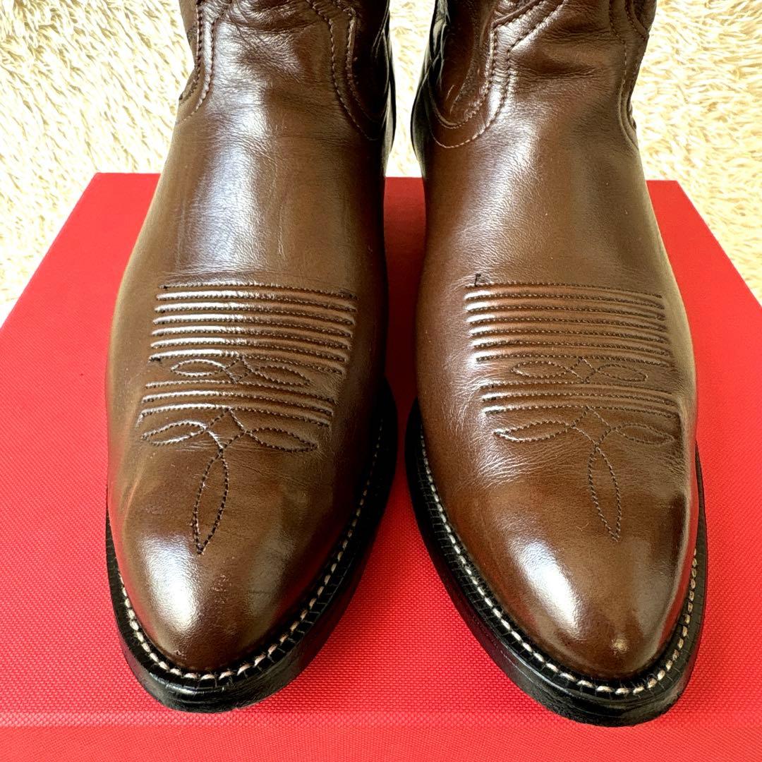 美品☆Tony Lama ウエスタンブーツ　トライバル　ステッチ 25.5cm