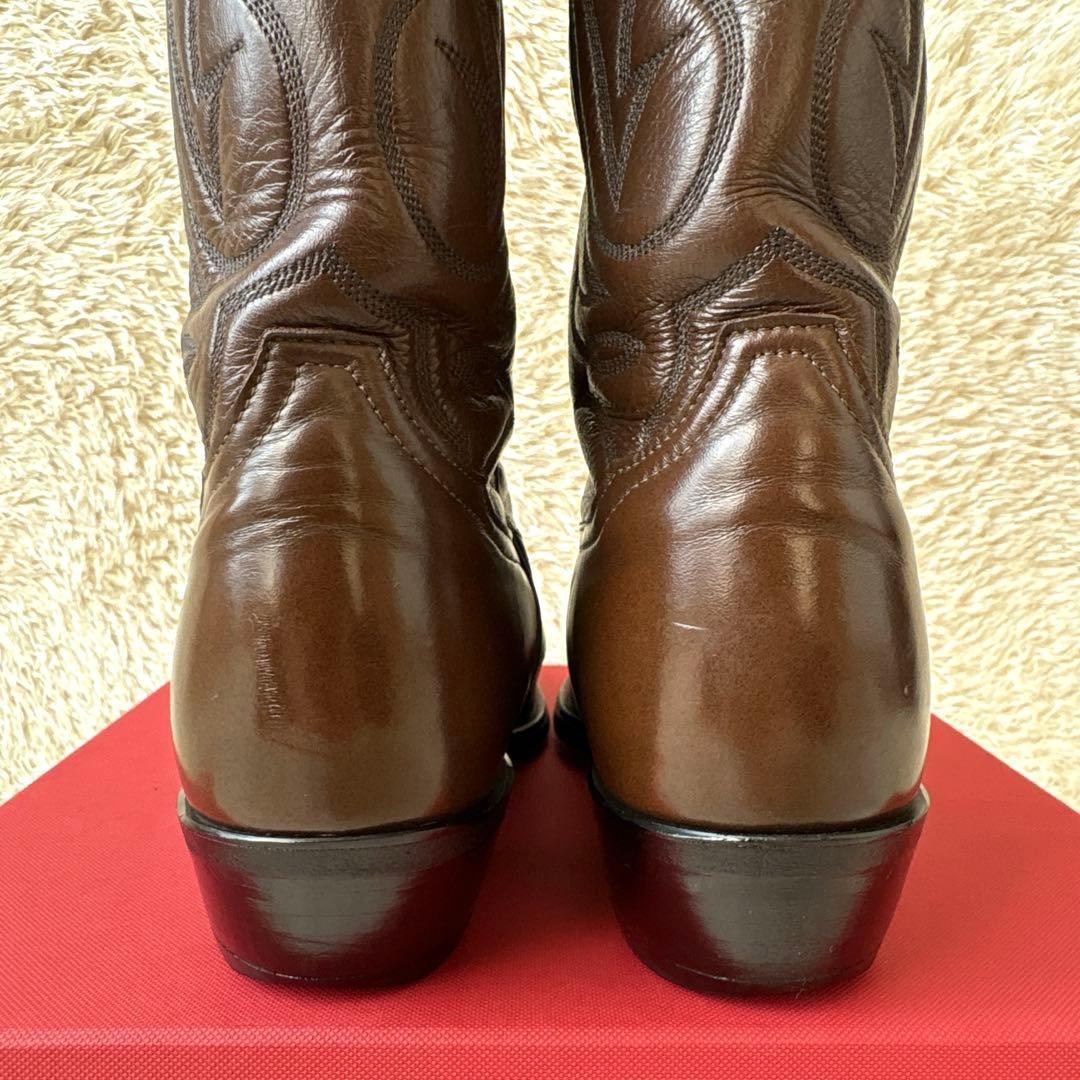 美品☆Tony Lama ウエスタンブーツ　トライバル　ステッチ 25.5cm