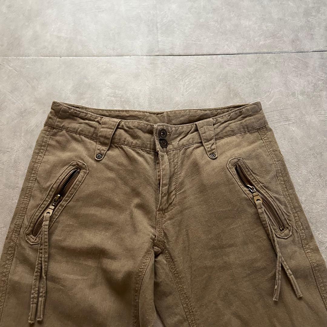 パンツ archive grunge flare pants y2k beige