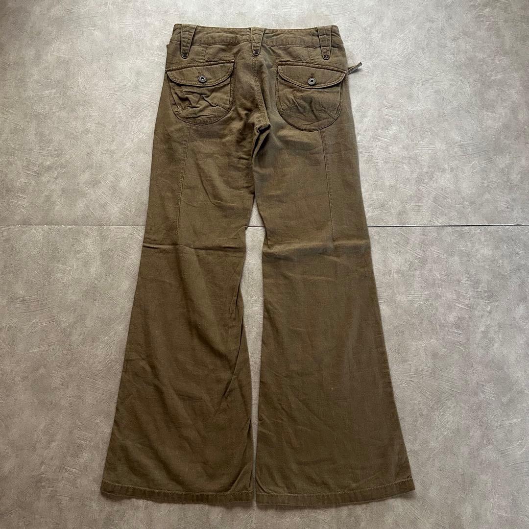パンツ archive grunge flare pants y2k beige