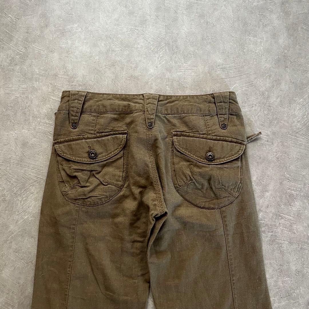 パンツ archive grunge flare pants y2k beige