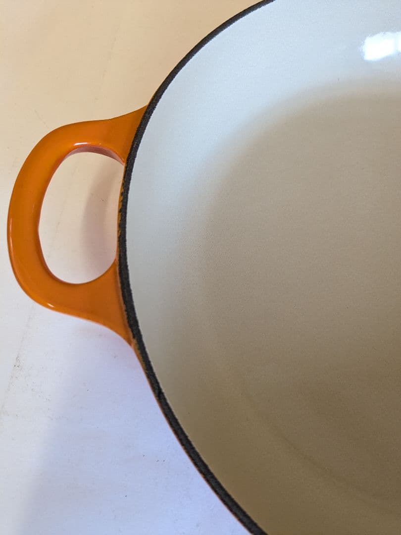 【未使用】ル・クルーゼ　Le Creuset　オレンジ　キャセロール　26cm