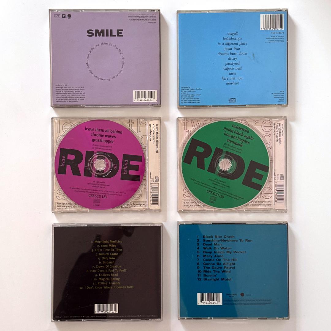 RIDE 輸入盤CD 6枚セット smile nowhere など