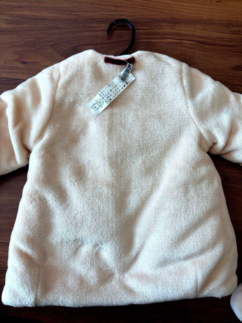[美品]hakka baby ペイント フラワー プリント リバーシブルブルゾン