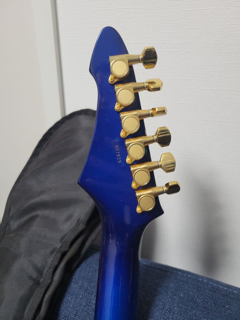 Aria Pro II Vanguard エレキギター ブルー 改造あり　動作品