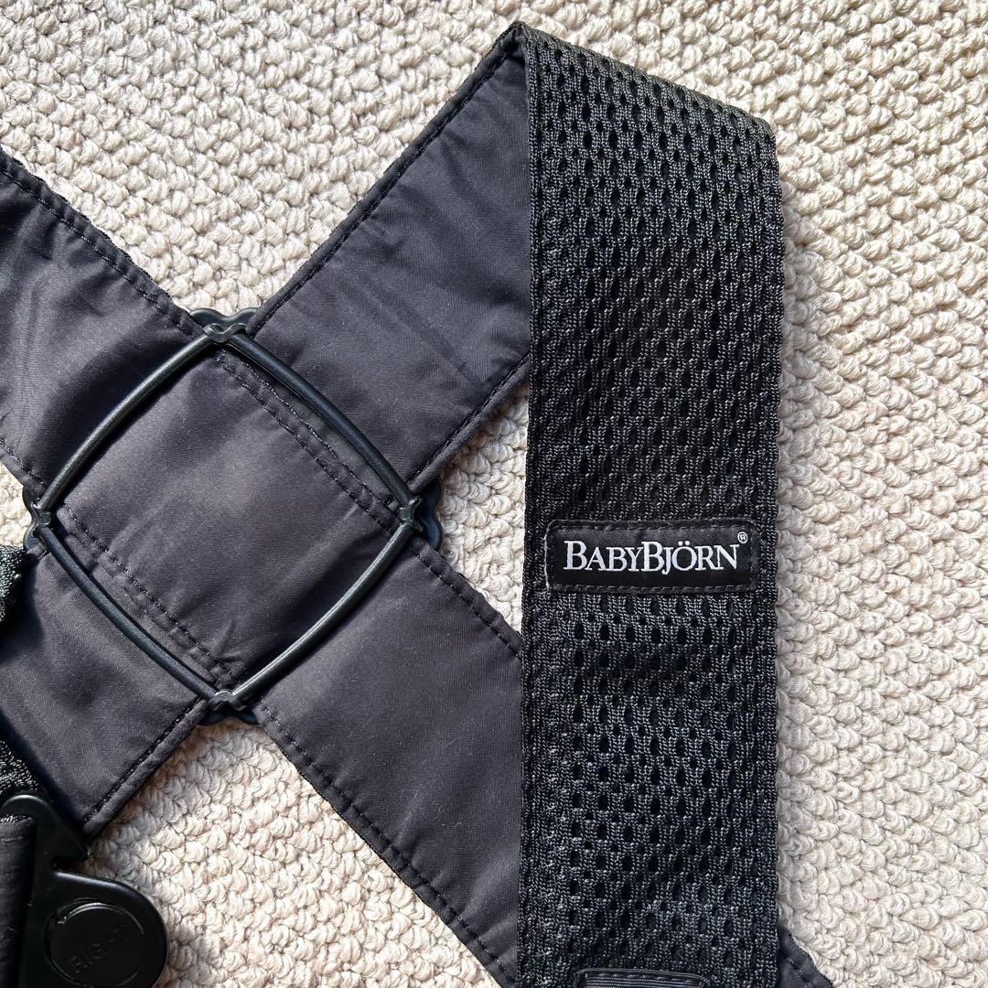 【美品】BABYBJÖRN ベビーキャリア MINI Air ブラック　メッシュ