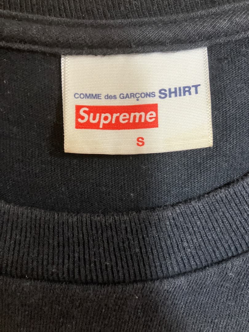 Supreme シュプリーム コムデギャルソン コラボ Tシャツ S 黒 半袖