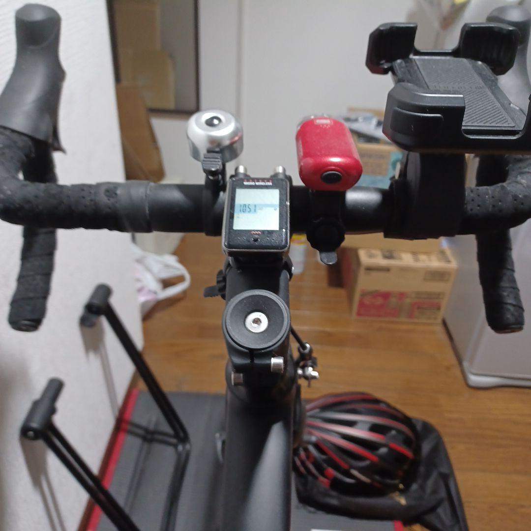 レッド ブラック ドロップハンドル自転車 465mm
