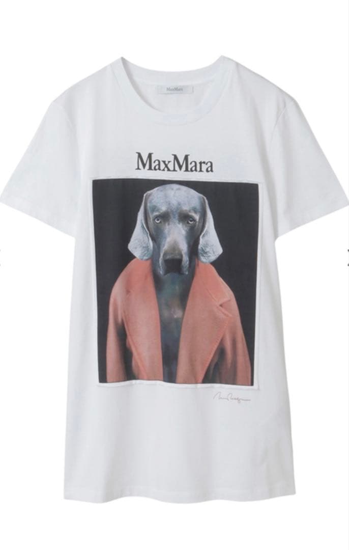 【新品未使用タグ付‼️】最終値下げMAX MARA 大人気コットン 犬　Tシャツ