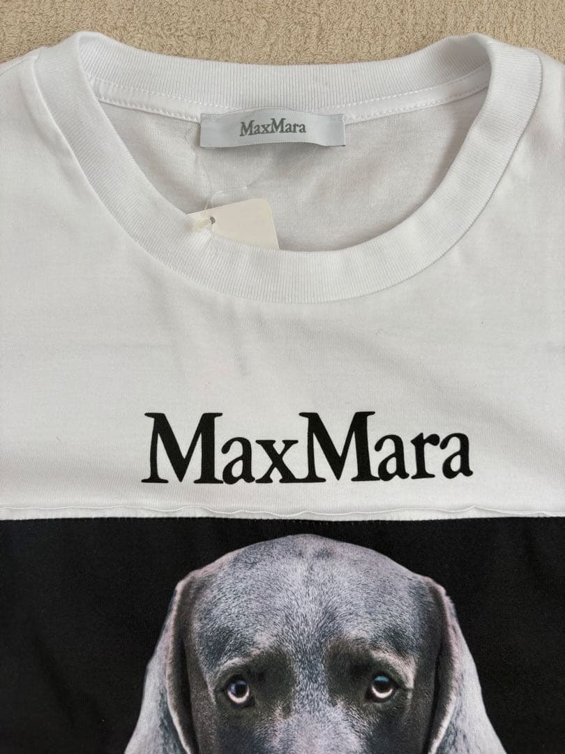 【新品未使用タグ付‼️】最終値下げMAX MARA 大人気コットン 犬　Tシャツ