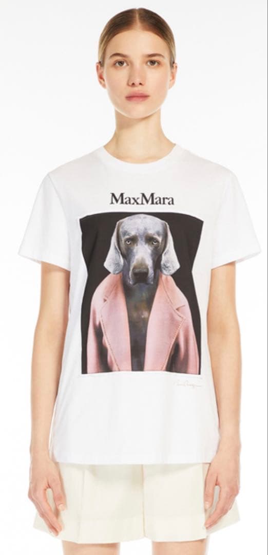 【新品未使用タグ付‼️】最終値下げMAX MARA 大人気コットン 犬　Tシャツ
