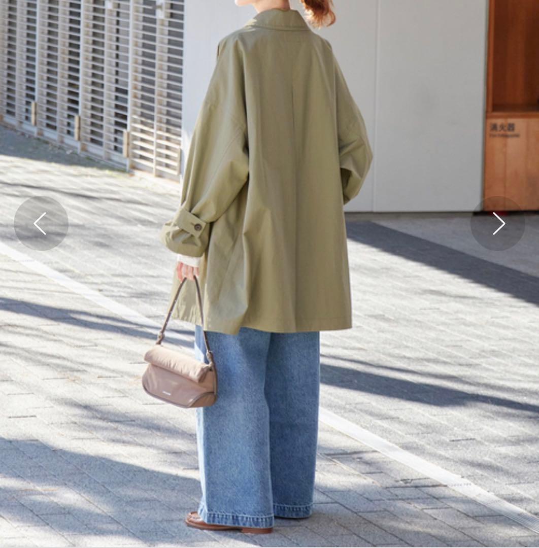 新品✨JOURNAL STANDARD コットンリネン　ワイドステンカラーコート