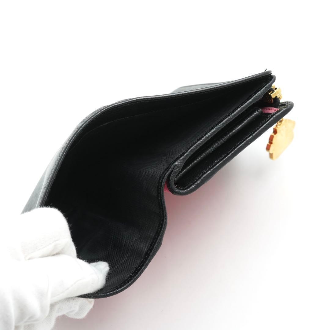 ✨極上美品・箱付き✨　PRADA 二つ折り　ロボット　サフィアーノ　バイカラー