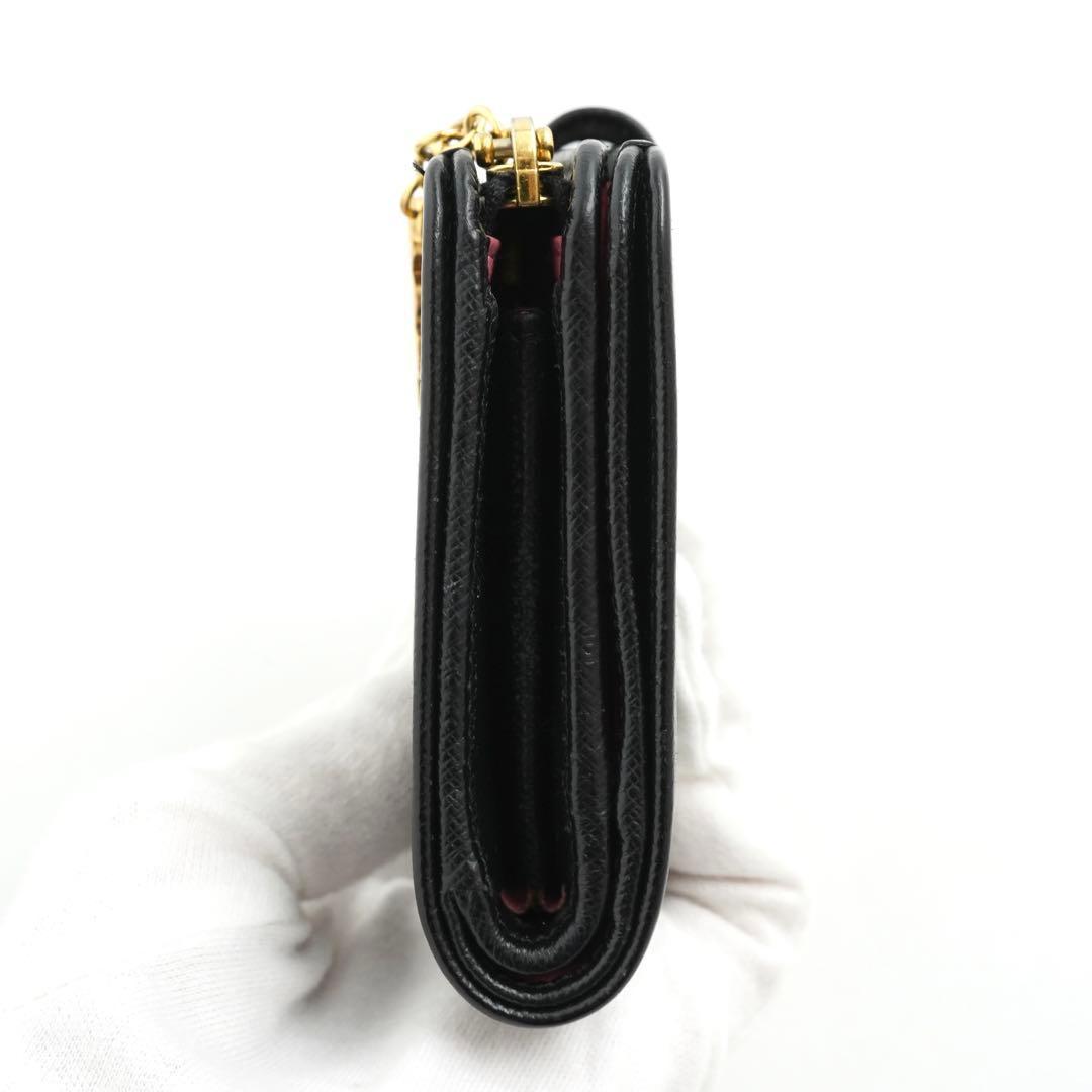 ✨極上美品・箱付き✨　PRADA 二つ折り　ロボット　サフィアーノ　バイカラー