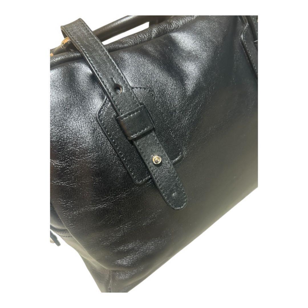 【美品】 FURLA フルラ レザーハンドバッグ　ボストンバッグ　大容量　旅行用