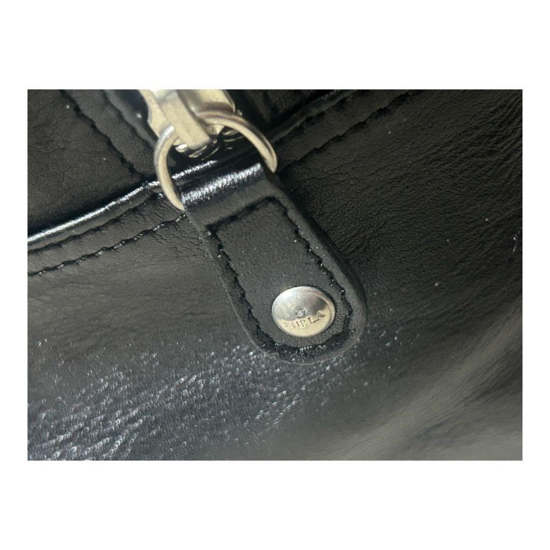 【美品】 FURLA フルラ レザーハンドバッグ　ボストンバッグ　大容量　旅行用