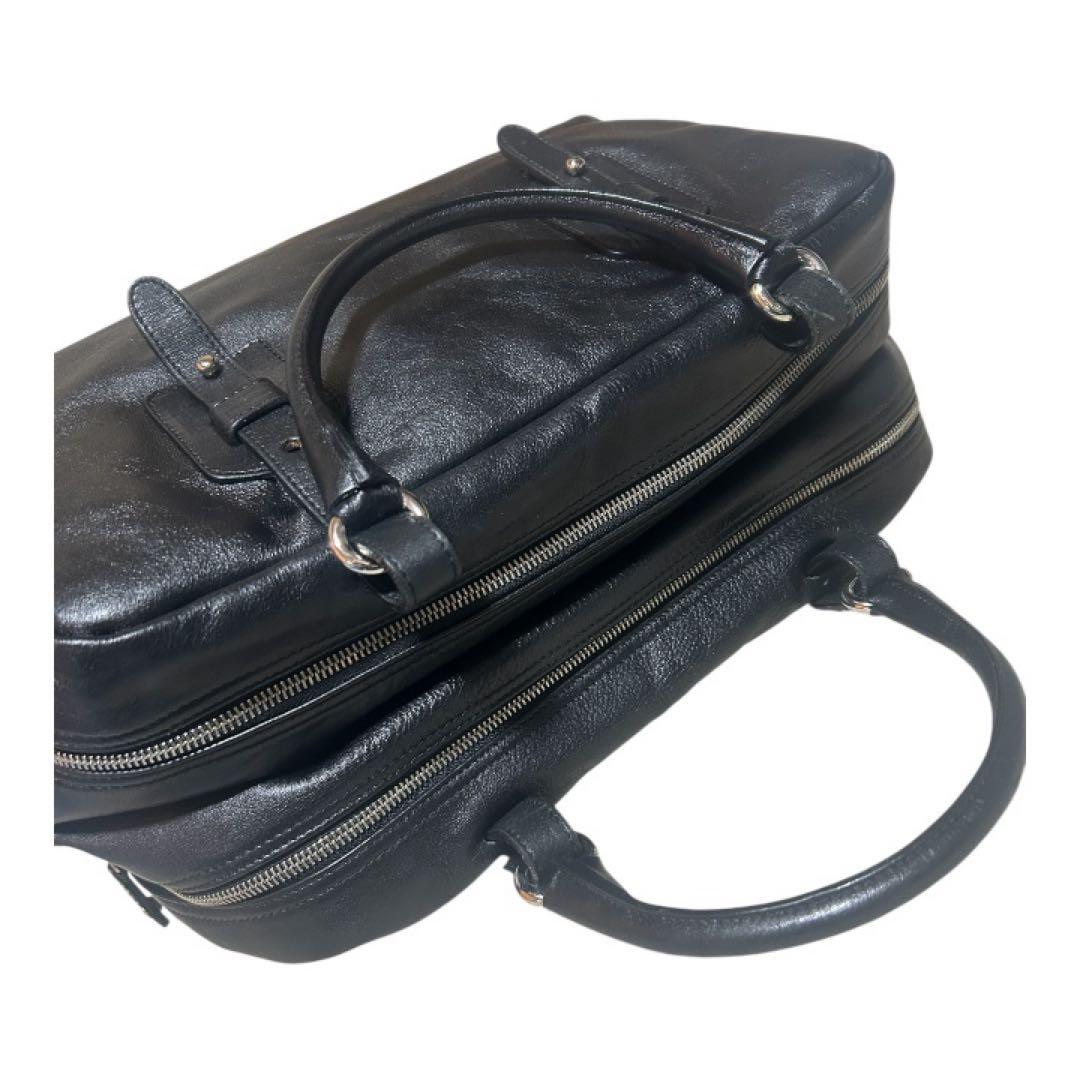【美品】 FURLA フルラ レザーハンドバッグ　ボストンバッグ　大容量　旅行用
