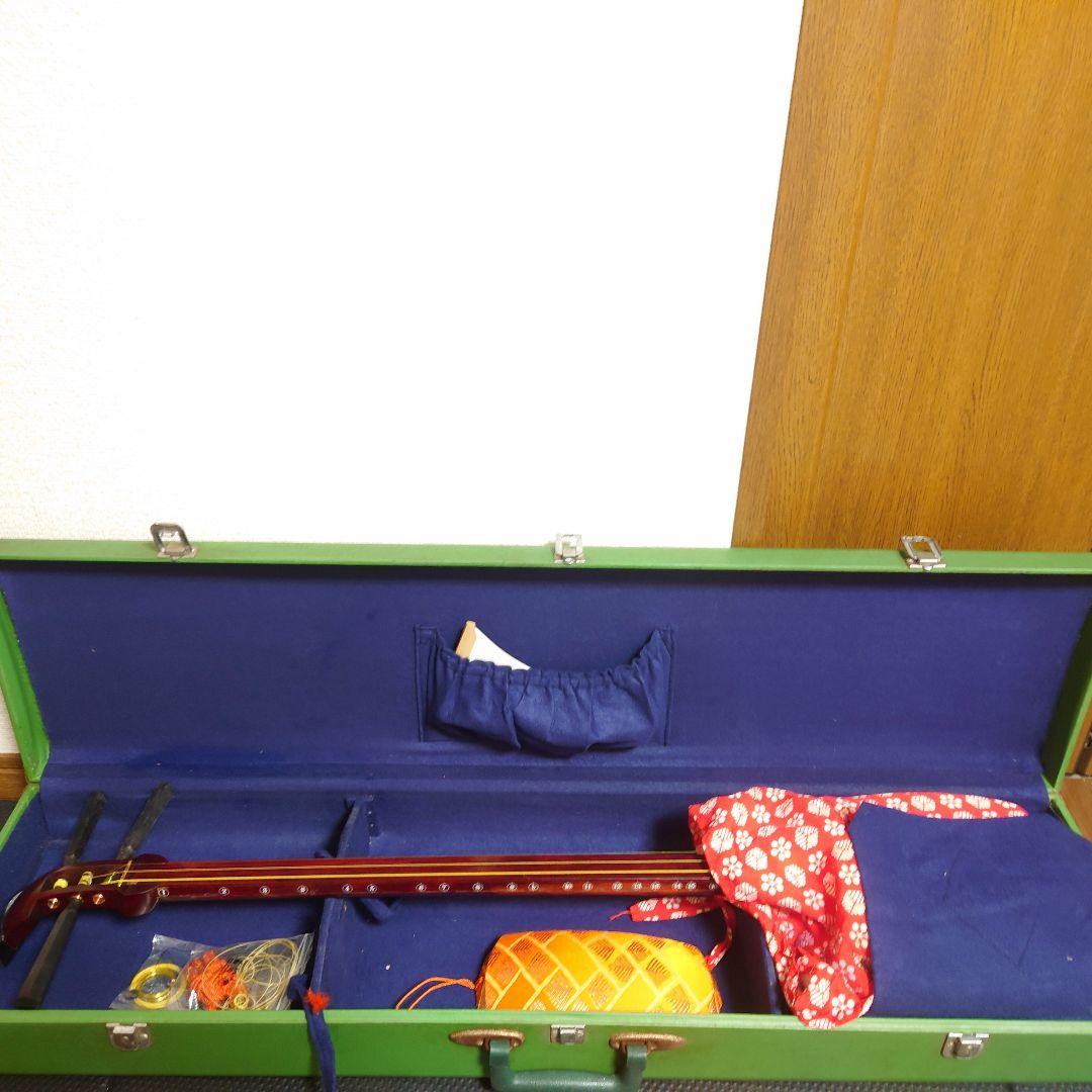 津軽三味線 　ジャンク　 皮破れ現状渡し品