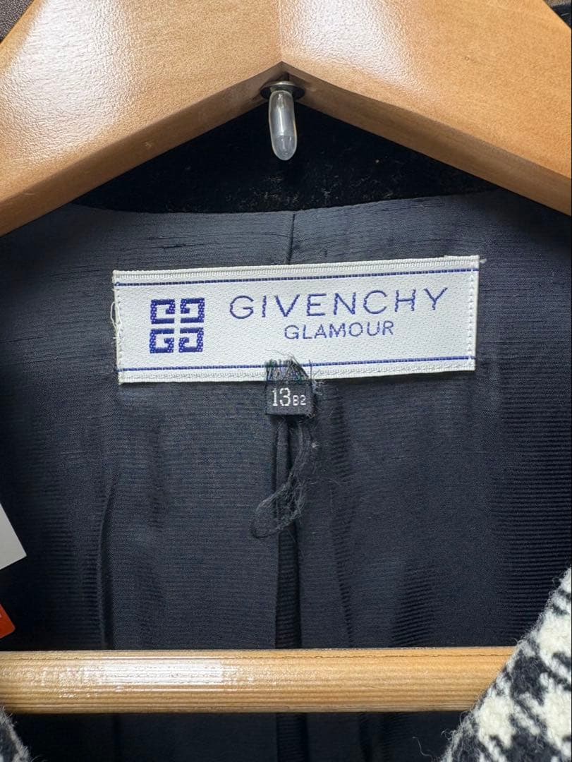 GIVENCHY GLAMOUR チェック柄ジャケット 13号　XL