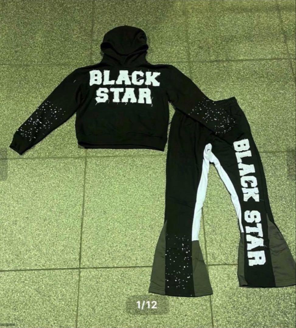 BLACK STAR フレアスウェットパンツ