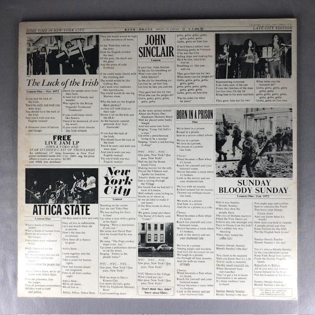 ジョン・レノン サムタイム・イン・ニューヨーク・シティ 2LP d944y96