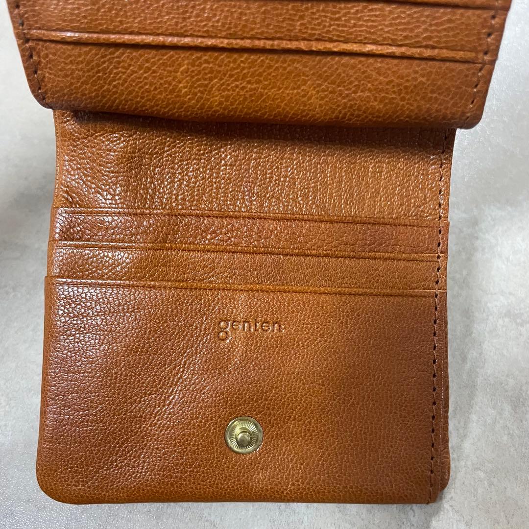タグ有り　genten ゲンテン　ゴートベーシック 二つ折り財布　レザー