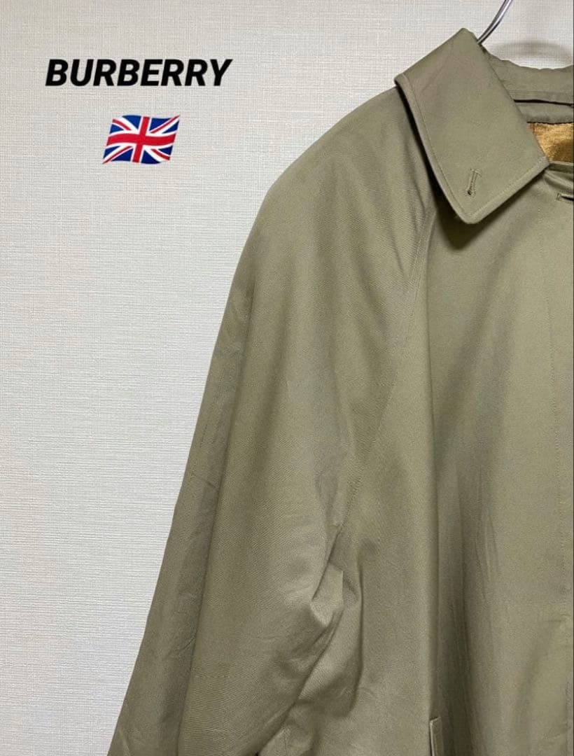 英国製 バーバリー ステンカラーコート 80s Burberrs