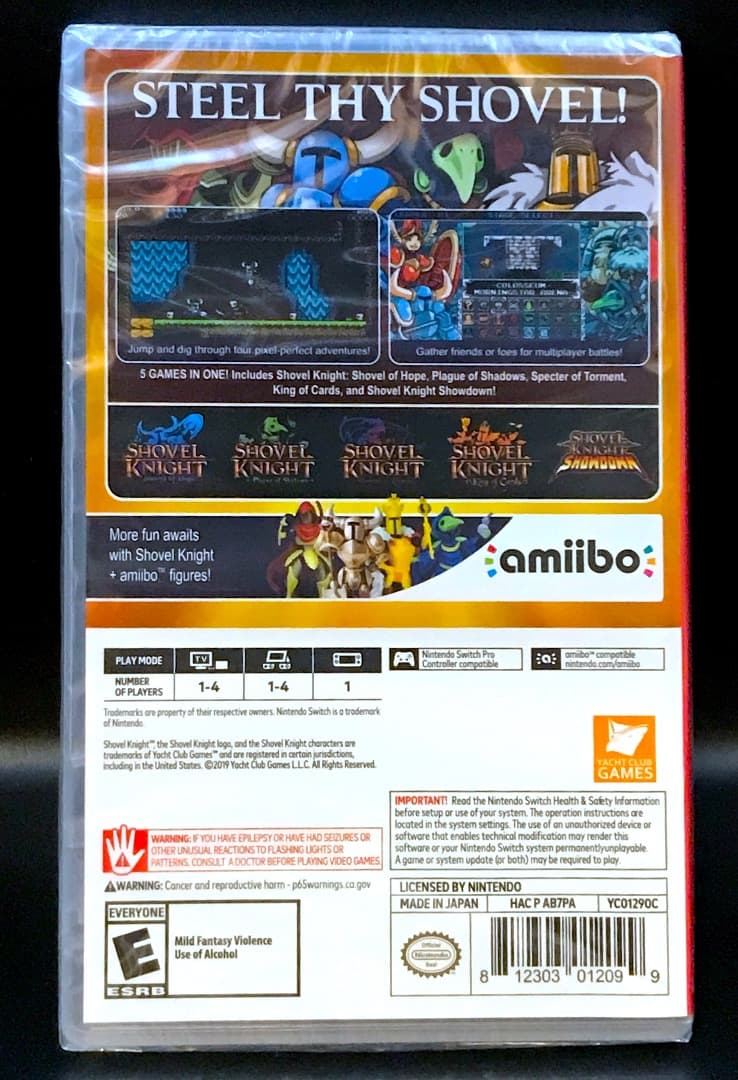 Switch ショベルナイト スイッチ Shovel Knight 新品未開封
