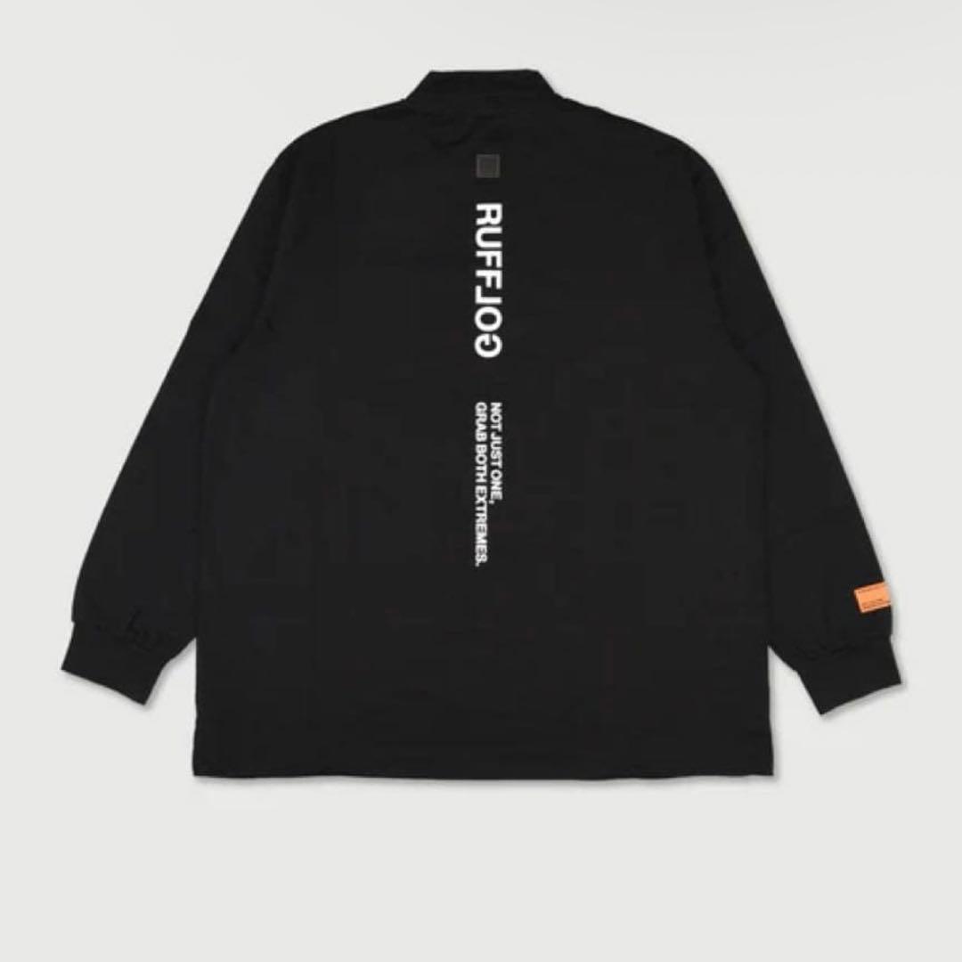 ラフロッグ RUFFLOG WM MOCK NECK BLACKモックネック