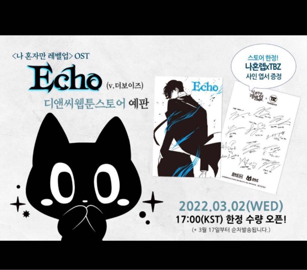 俺だけレベルアップな件 イラストカード 複製サイン入り Echo 店舗特典