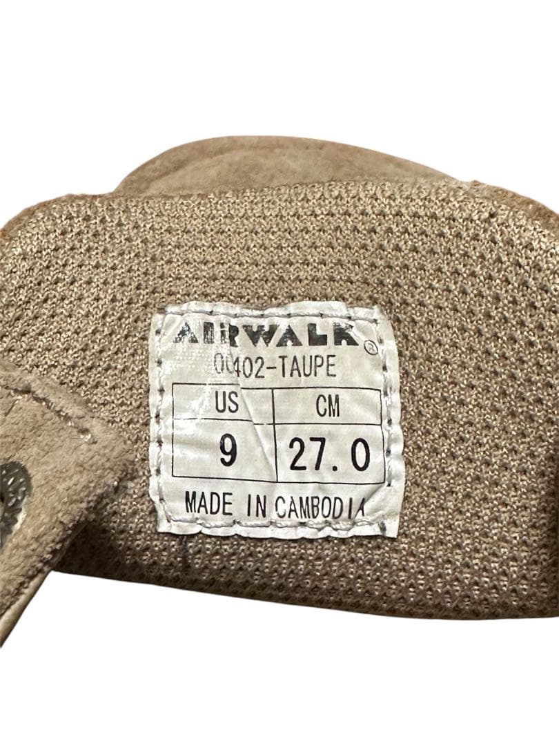 靴 airwalk outland yam taupe US9